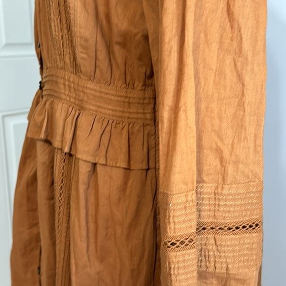 SCOTCH & SODA Sun Ray 100% Organic Cotton Lace Insert Long Sleeve Dress size‎ M - Picture 8 of 13